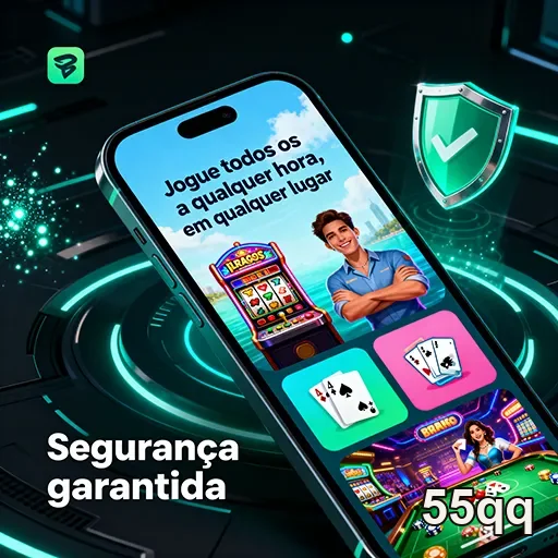 Imagem do aplicativo VIP Gaming do site 55qq, destacando recursos e design envolvente.