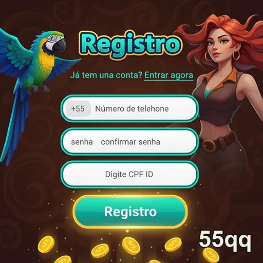 Captura de tela do registro para cadastro VIP no 55qq, destacando benefícios e processos.